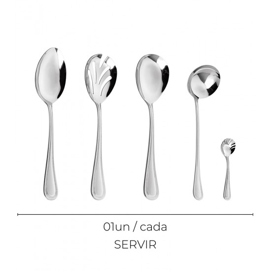 Faqueiro 101 Peças Perola De Aço Inox Wolff Com Caixa Litografada